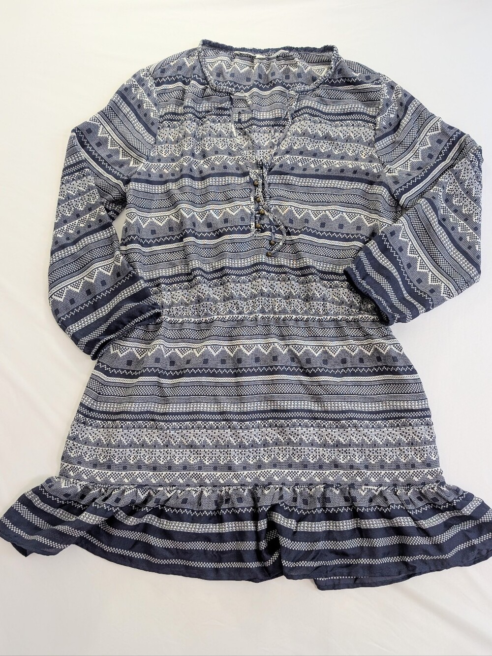 Veronica Beard Agathe Prussian Ruffle Mini Dress